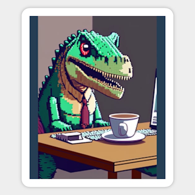 the office dino! Magnet by codezn